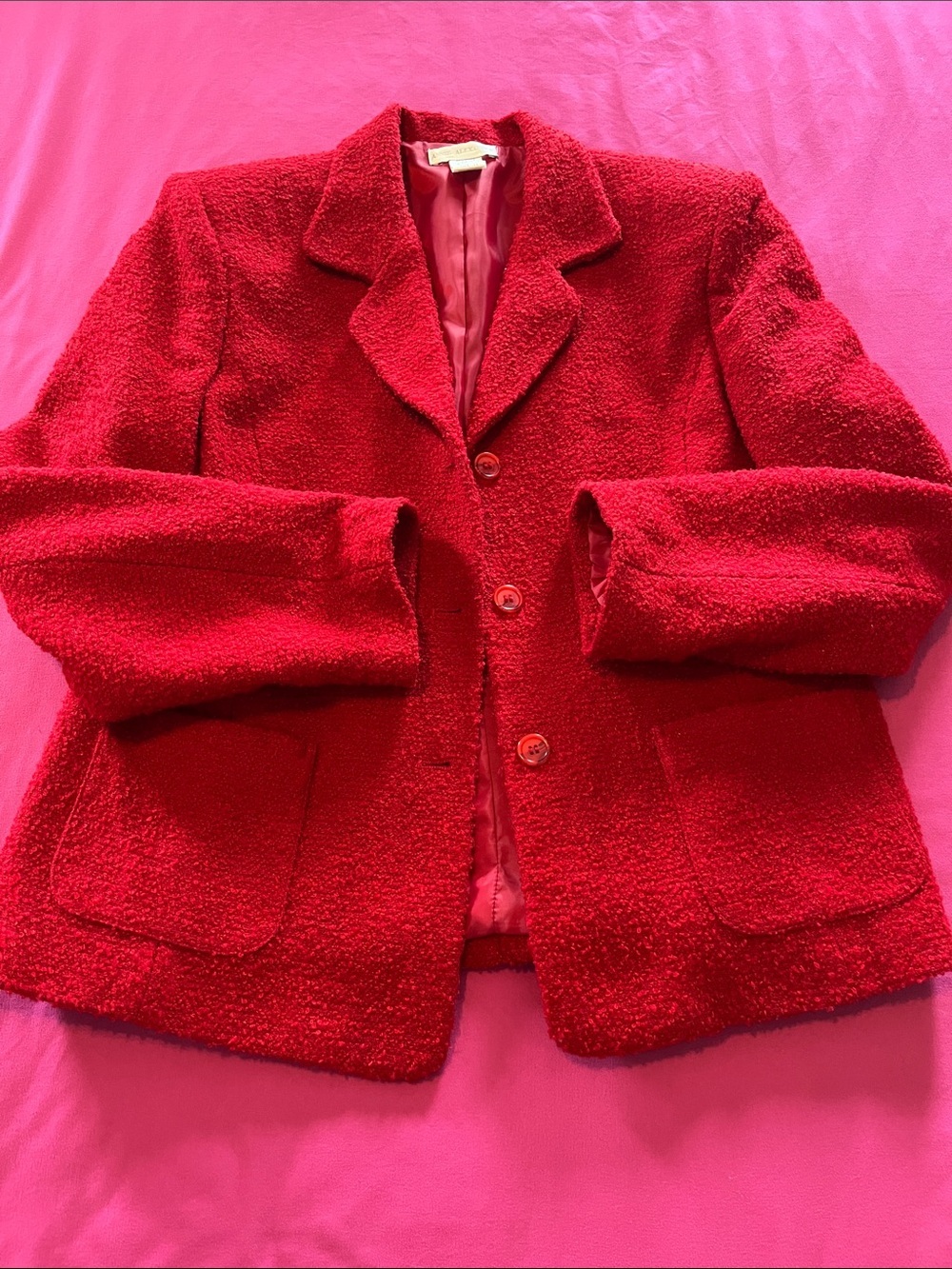 Annie Alexander short red jacket vintage
